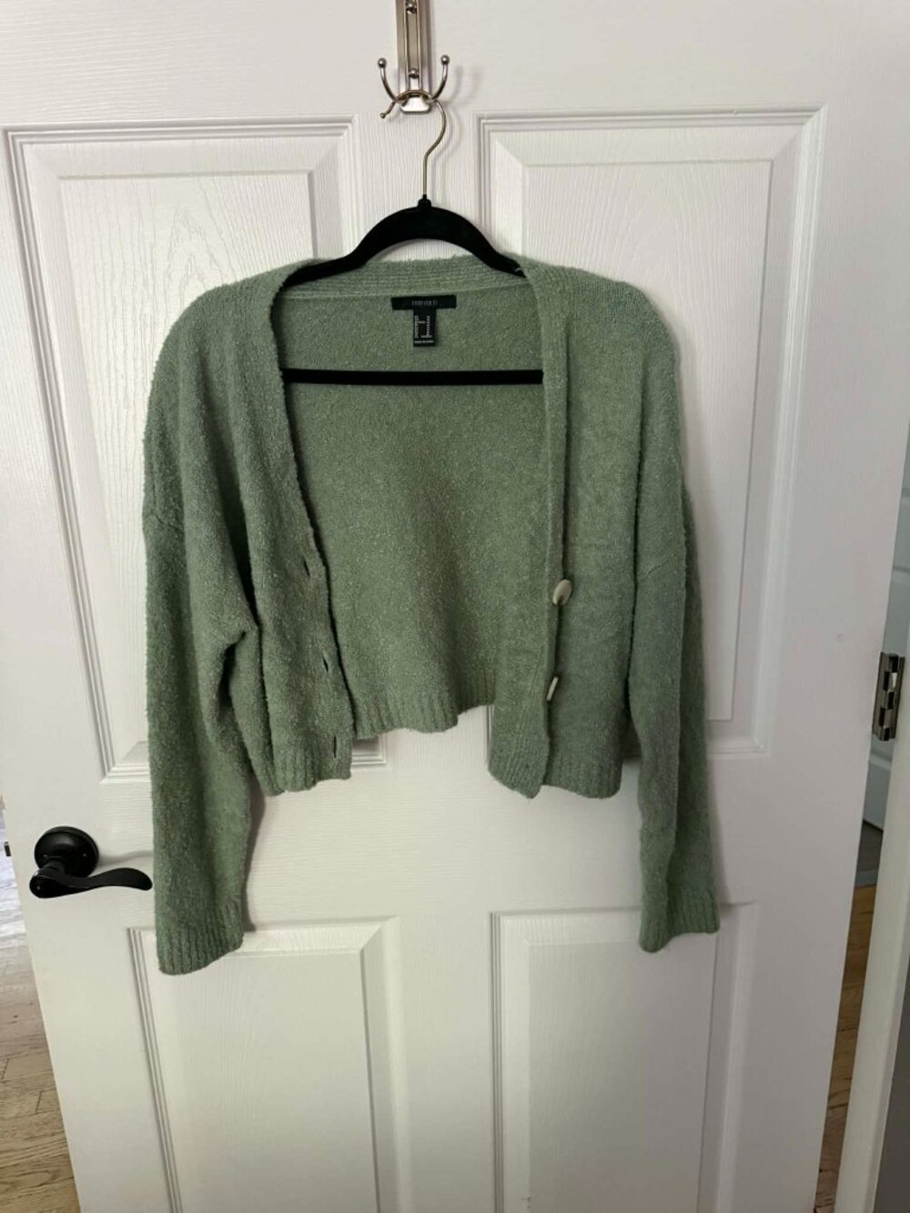 Forever 21 Sage Green Button Down Cardigan